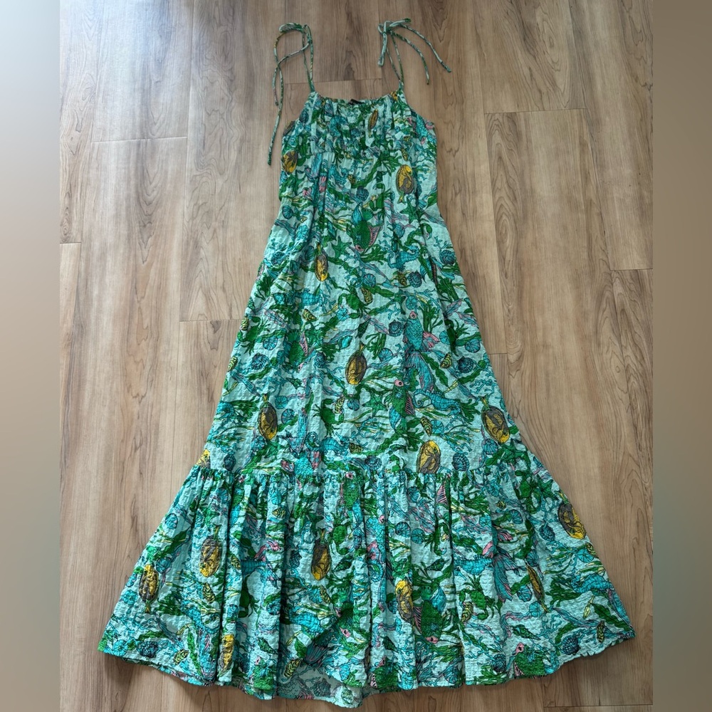 Kate Spade Vibrant Green and Blue Dress